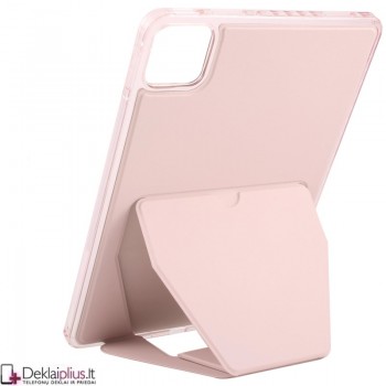 Dirbtinės odos nugarėlė su sulankstomu magnetiniu laikikliu - rausvas (Xiaomi Pad 7/Pad 7 Pro/Pad 8/Pad 8 Pro) Dirbtinės odos nugarėlė su sulankstomu magnetiniu laikikliu - rausvas (Xiaomi Pad 7/Pad 7 Pro/Pad 8/Pad 8 Pro)